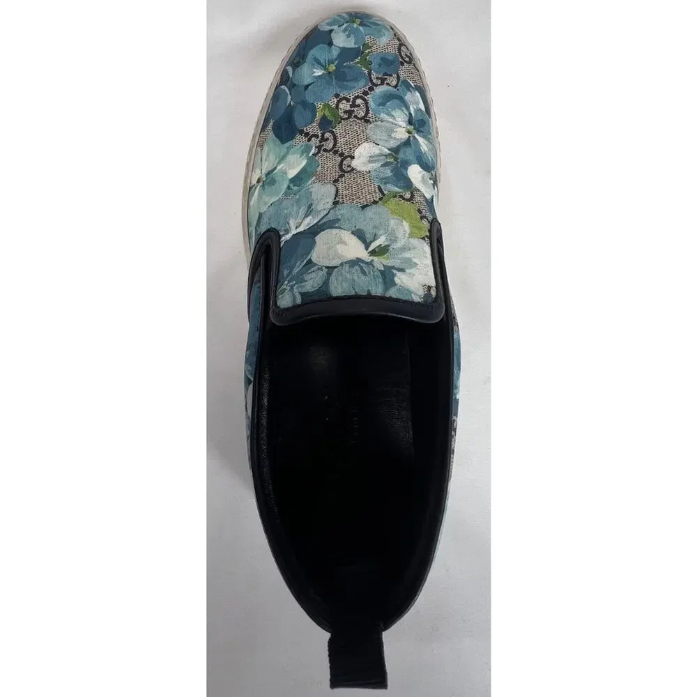 Gucci Supreme Canvas Slip-on US 6 Bloom Flower Print SPB-CA 355693